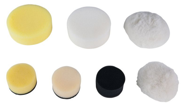 KS Tools patin en plastique blanc, diamètre 85,0 mm, paquet de 5, 515.5123