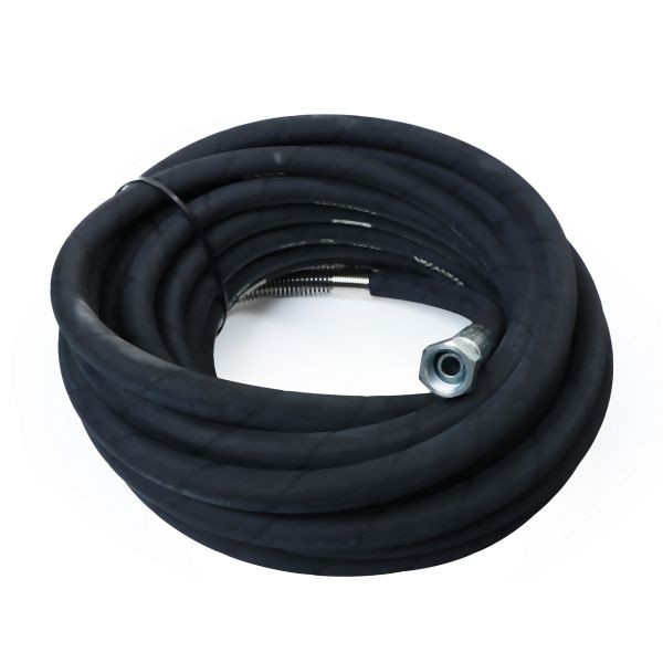 Tuyau en caoutchouc ELMAG type 962/15 pour enrouleurs industriels 15 m 1/2', 12, 7x20 mm, 20 bar entrée IT 1/2', sortie AG 1/2', raccords galvanisés, 9403974