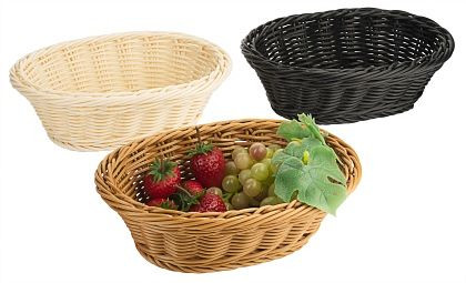 Panier en poly Contacto, ovale 23 cm, marron, 4787/243