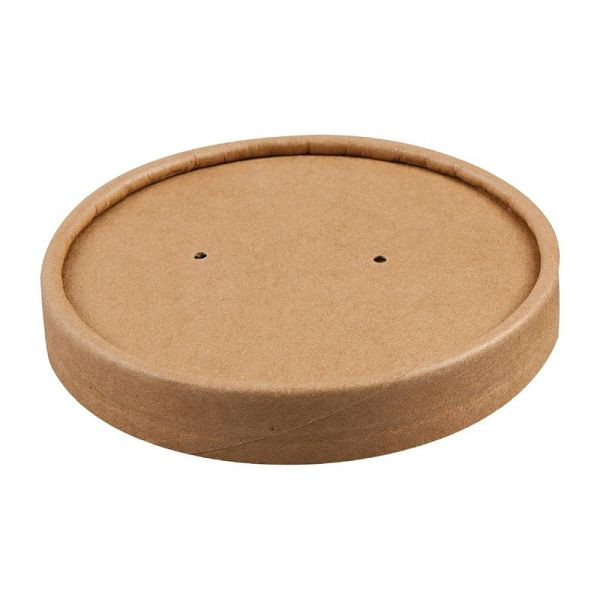 Couvercle Colpac pour tasses à soupe recyclables et adaptées au micro-ondes 225 ml et 350 ml, UE : 500 pièces, FA367