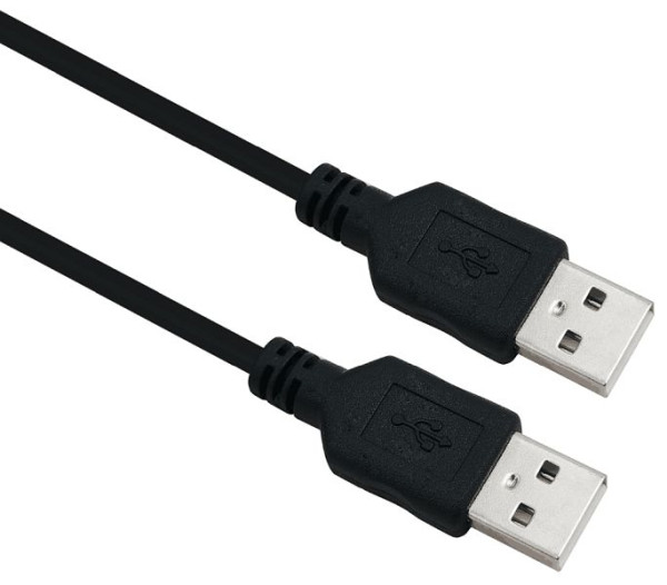 Câble de connexion Helos, USB 2.0 fiche A/fiche A, 2,0 m, noir, 288299