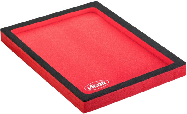 VIGOR insert en mousse souple bi-composant, avec compartiment vide, insert en mousse souple vide, avec découpe (compartiment vide), taille M, V5018