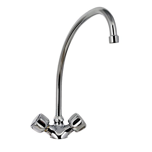 Mitigeur monobloc Gastro-Inox avec commandes rotatives, longueur 300mm, 402.243