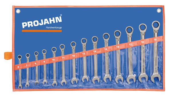 Jeu de clés Projahn GearTech, pochette enroulable 14 pièces, 3494