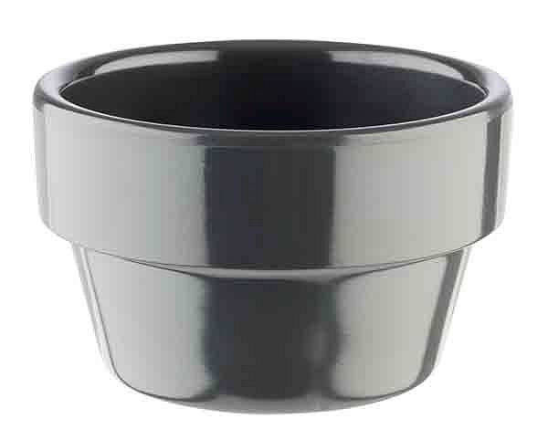 Bol APS -POT DE FLEUR-, Ø 6 cm, hauteur : 3,5 cm, mélamine, gris, 0,04 litre, paquet de 60, 84472