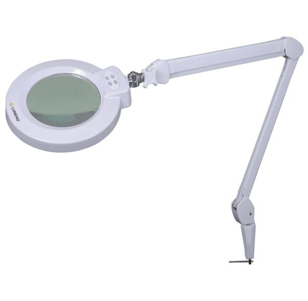 Lampe loupe LED Lumeno 8243PRO, dimmable, commutation de segment, boîtier métallique, 3 dpt, UE : 4 pièces, 8243Pro