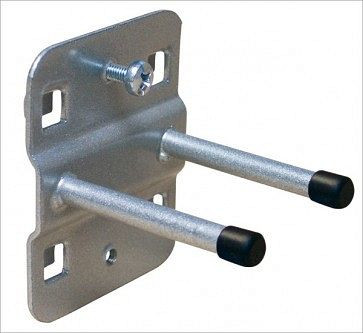 Porte-outil ADB, double avec extrémité droite en crochet, adapté aux trous Euro (10x10mm / 38x38mm), Ø: 6mm, 50mm, 23129