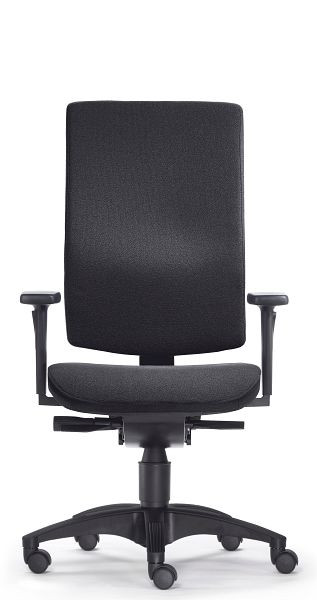 SITWELL PROFI Cube, noir, chaise de bureau sans accoudoirs, SY-17.100-M-75-109-00-44-10