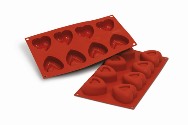 Schneider moule à pâtisserie en silicone coeur "Passion", Ø 64 x 62 mm, hauteur 32 mm, 115092