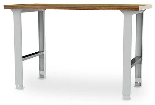 Etabli Bedrunka+Hirth Row, plan de travail en hêtre multiplex 40 mm, pieds réglables en hauteur de 200 mm, LxPxH 1500 x 750 x 859, 03.15.000.3