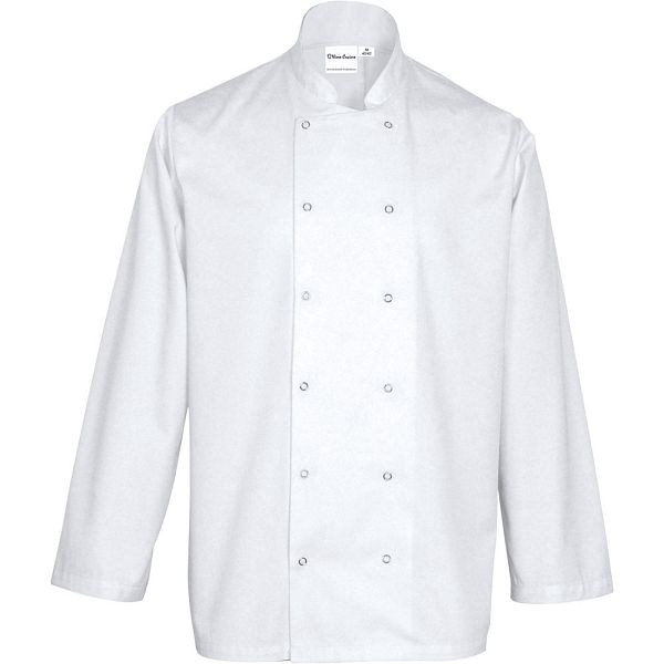 Veste de chef Nino Cucino à manches longues, blanche, taille L, HB2405003