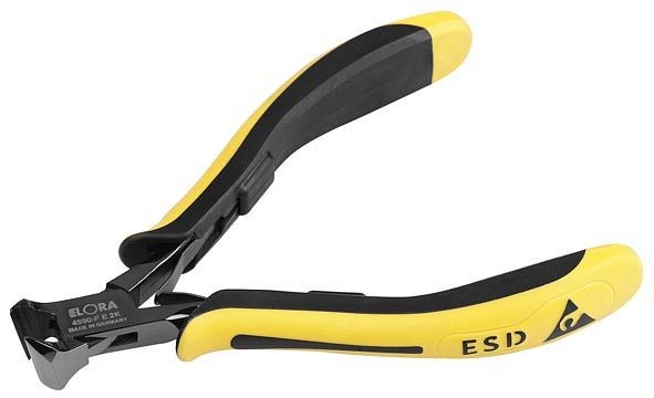 ELORA Pince coupante électronique ESD fine, 4590-FE 2K, 4590010001000