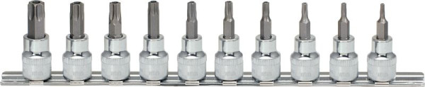 KS Tools 3/8" CHROMEplus jeu de douilles Torx, alésage, 10 pièces TB10-TB55, 918.3970